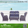 Modern outdoor furniture ALUM RATTAN SOFA SET, 4PCS/SET , Round Rattan and Half Round rattan